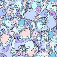 Seamless abstract background with hearts vector