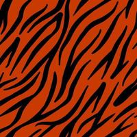 Tiger animal skin seamless pattern. Wild nature fabric print template. Simple wallpaper design. vector