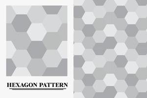 vector de patrón hexagonal. patrón de costuras con hexágonos. vector libre de hexágono