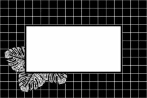 Hand drawn background with montera   leaf and square outline illustration   Free Vector