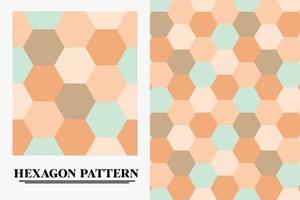 vector de patrón hexagonal. patrón de costuras con hexágonos. vector libre de hexágono