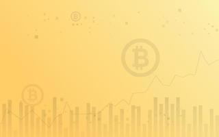 Light and dark background, Bitcoin crypto currency illustration vector for page, logo, card, banner, web and printing.