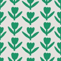 Cute hand drawn retro seamless pattern vector