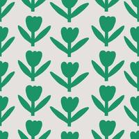 Cute hand drawn retro seamless pattern vector