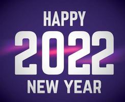 Happy New Year 2022 Design Abstract Vector With Gradient Background