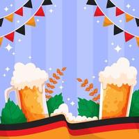 concepto de fondo de oktoberfest vector