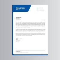 Clean and Modern Letterhead Template vector