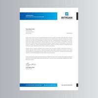 Clean and Modern Letterhead Template vector