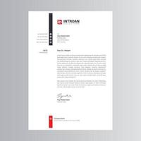 Clean and Modern Letterhead Template vector
