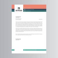 Clean and Corporate Letterhead Template vector