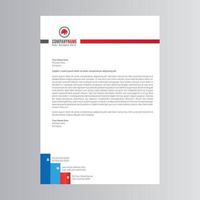 Clean Letterhead Template. Free Download vector