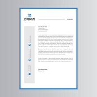 Clean and Corporate Letterhead Template vector