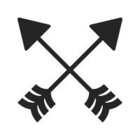 símbolo de flechas cruzadas vector
