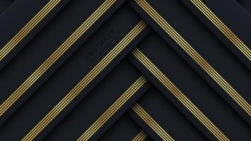 Luxury abstract background with golden lines vector