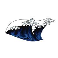 ocean wave vector illustration.