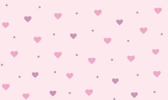 Red and pink little hearts seamless pattern. Vector illustration