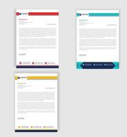 corporate modern letterhead design template, creative modern letter head design templates for your project. vector