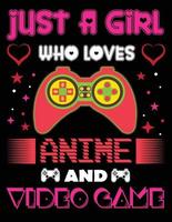 solo una chica que ama el anime y los videojuegos vector