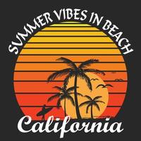 Summer Adventures California vector