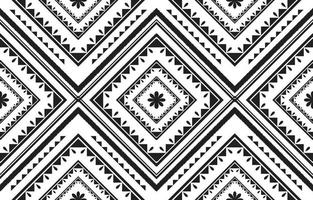 diseño de patrón geométrico sin costuras patrón blanco negro para fondo o papel tapiz. patrón tribal vector seamless.ethnic fabric texture.art print.para textiles para el hogar, manta, cojín, ropa y telón de fondo