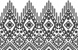 patrón geométrico diseño patrón blanco negro para fondo o papel tapiz. patrón tribal vector seamless.ethnic fabric texture.art print.para textiles para el hogar, manta, cojín, ropa y telón de fondo