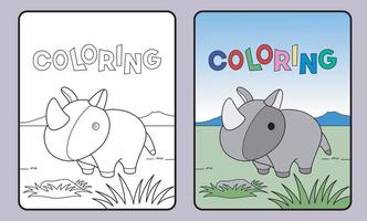 learn coloring for kids and elementary school. vector