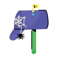 A handy doodle sticker of mailbox error vector