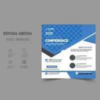 Seminar webinar social media post.creative webinar and other online seminars social media template vector