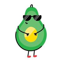 Check this cool sticker of avocado vector