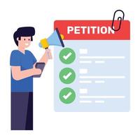 A rules document flat illustration vector