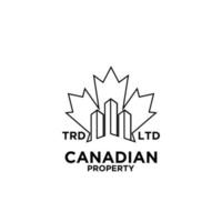 premium canadian property logo design vector