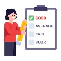 A rules document flat illustration vector