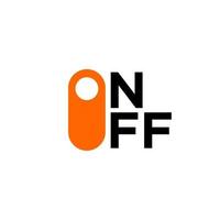 switch on off button icon logo design vector