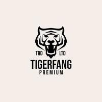 premium tiger head vector logo design