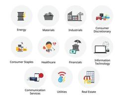 A stock market sector is a group of stocks that have a lot in common which is classify by the Global Industry Classification Standard or GICS vector