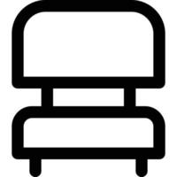 Computer and Hardware Theme Chair Icon vector