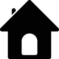 Computer and Hardware Theme Solid Style House Icon vector