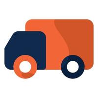 Money Themed Flat Style Truck Icon vector