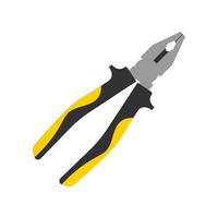 Pliers icon. Repair symbol. Vector illustration isolated on white background.