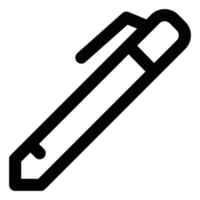 Construction Themed Line Style Pen Icon vector