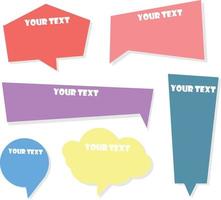 cool text box design suitable for editing material vector