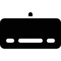 Computer and Hardware Theme Solid Style Keyboard Icon vector