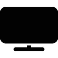 Computer and Hardware Theme Solid Style Monitor Icon vector