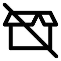 Empty Box Line Style Icon Empty States vector