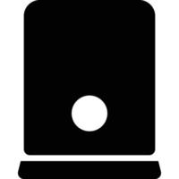 icono de cpu de estilo sólido de tema de computadora y hardware vector