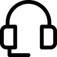 icono de auriculares de tema de computadora y hardware vector