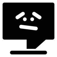 No Messages, Solid Style Icon Empty States vector