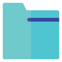 Computer and Hardware Theme Flat Style Folder Icon vector