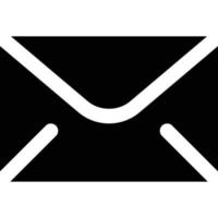 icono de correo del director ejecutivo de estilo sólido vector