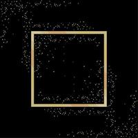 golden sparks in square vector